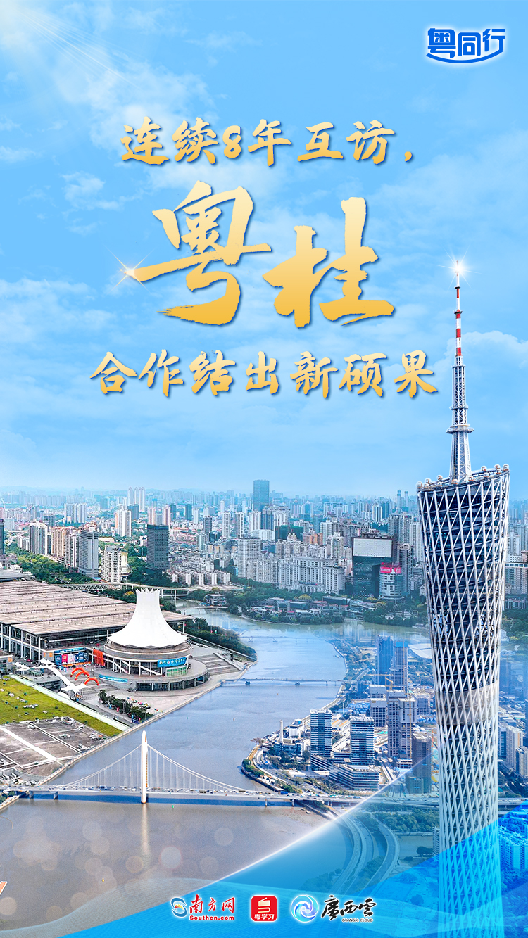 连续8年互访,粤桂合作结出新硕果