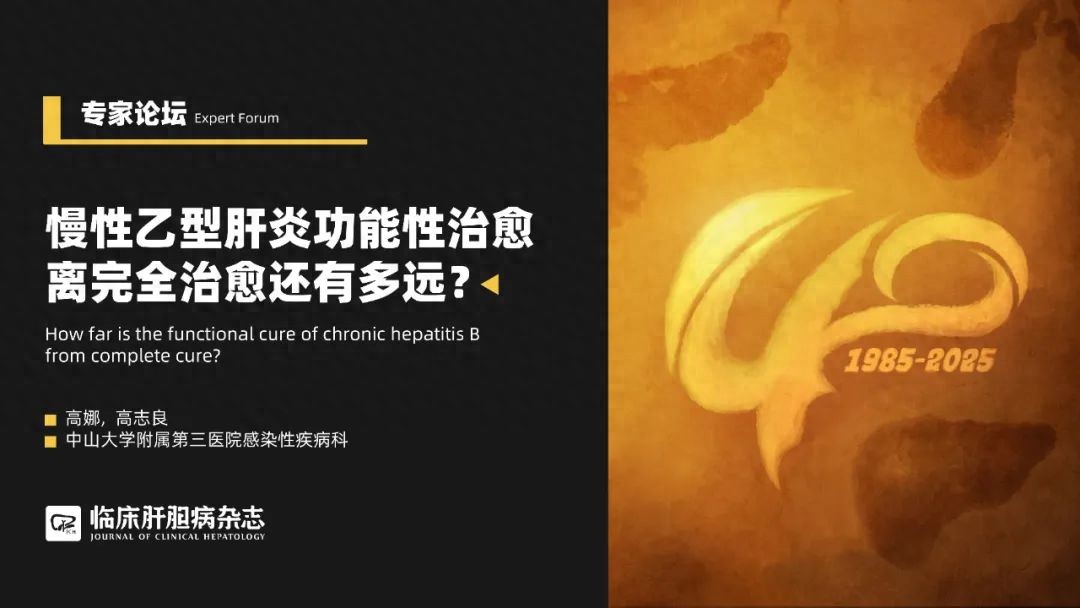 专家论坛|高志良:慢性乙型肝炎功能性治愈离完全治愈还有多远