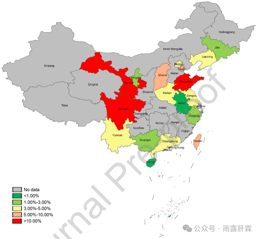 【数据阅独】中国原发性肝癌患者中HBV感染的比例高达7509%