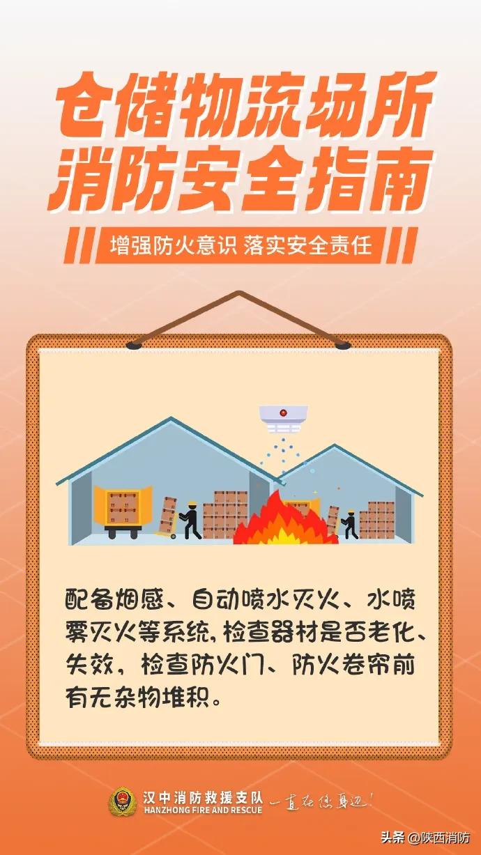 这份仓储物流场所消防安全指南,请注意查收!