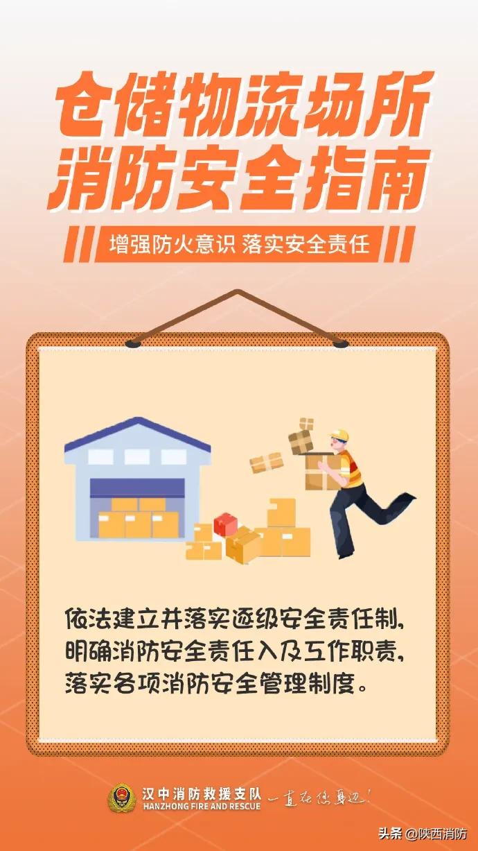 这份仓储物流场所消防安全指南,请注意查收!