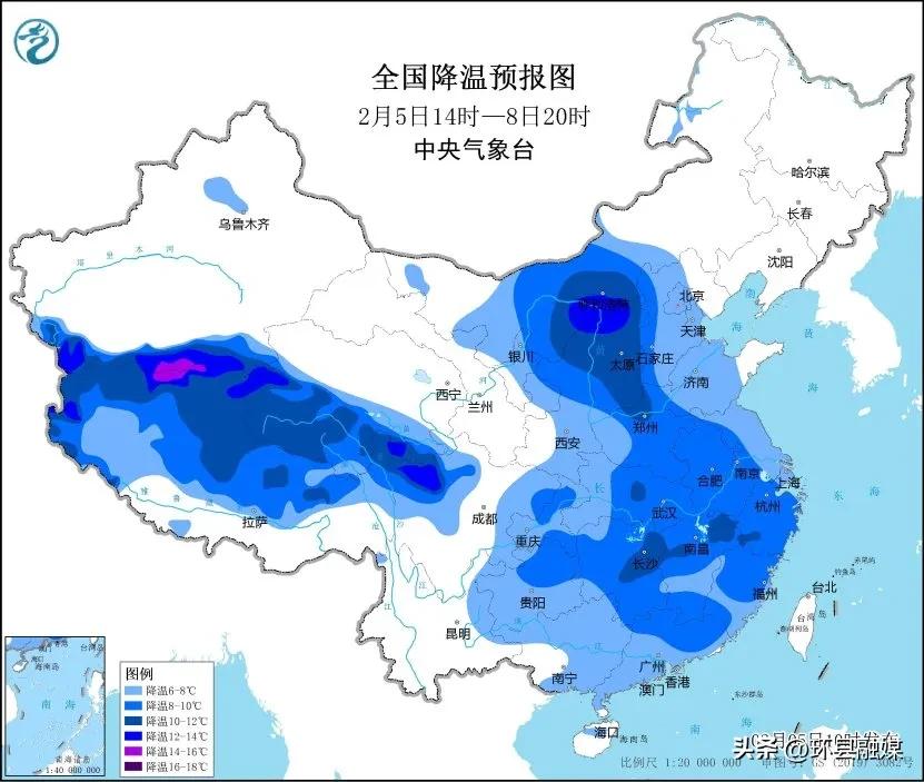局地降温超10℃!蛇年首个寒潮预警来了!