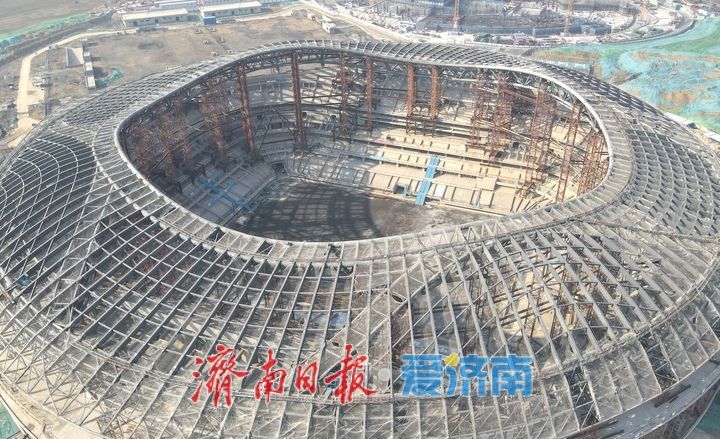 济南黄河体育中心足球场项目展雄姿
